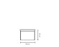 33879-Mobile Bagno Sospeso Cielo in MDF con Lavabo in Ceramica 60 cm