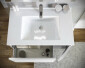 33881-Mobile Bagno Sospeso Cielo in MDF con Lavabo in Ceramica 80 cm