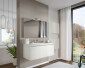 33883-Mobile Bagno Sospeso Cielo in MDF con Lavabo in Ceramica 100 cm