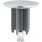 34206-Tappo Salterello Copripiletta in Ottone Cromato 11 4 - Ø 63 mm