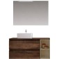 34221-Savini Industria Arredo Bagno Mobile da Bagno Cube3 Base 110 Tabacco