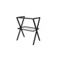 34235-Savini Due Cavalletto Metallico 60 cm Nero Nero Opaco