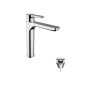 34257-Teorema Miscelatore Lavabo Super Goodlife + Piletta Click Clack Cromo