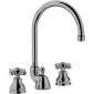 34261-Paffoni Batteria Lavabo a Bocca Alta Iris + Piletta 11 4 Cromo
