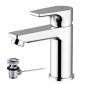 34279-Teorema Miscelatore Lavabo Bing + Piletta 11 4 Cromo