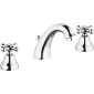 34293-Oioli Batteria Lavabo Bocca Bassa Rome + Piletta 11 4 Cromo