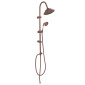 Colonna doccia a ponte modello G-Liberty finitura rame copper