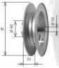 Puleggia per rullo diametro 40mm