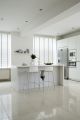 Veneziana in legno con lamelle da 25 con finitura Polar e con fasce Steel