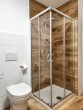 installazione Box Doccia Cristallo 4 MM Trasparente o Opaco 2 lati Apertura Angolare Scorrevole - Reversibile Misura: 70 x 90 x 185h (Trasparente)