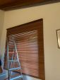 Veneziana in legno da 50 mm installata