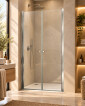 34104-Box Porta Doccia Frameless con Apertura Saloon Cristallo Trasparente 8 MM