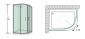 Box doccia 70x90 asimmetrico semicircolare trasparente