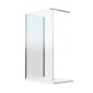 24422-Box Doccia Walk-In Angolare 2 Lati Cristallo Trasparente 8mm