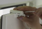 dettaglio installazione supporto senza forare ad incastro