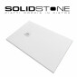 24465-Piatto Doccia in Pietra Marmoresina SOLIDSTONE H 2,8cm - Bianco RAL 9003