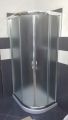 Box doccia 70x90 semicircolare Asimmetrico vetro opaco