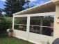 Esempio di telaio fisso triangolare con tessuto pvc bianco - Prima