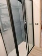Box Doccia Cristallo 5 MM Trasparente 2 Lati 1 Fisso e 1 Scorrevole Telaio Nero Opaco Misura: 70 x 110 x h190 cm Codice Fornitore: 5206836028736/5206836055572