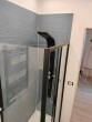 Box Doccia Cristallo 5 MM Trasparente 2 Lati 1 Fisso e 1 Scorrevole Telaio Nero Opaco Misura: 70 x 110 x h190 cm Codice Fornitore: 5206836028736/5206836055572