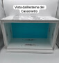Prospettiva del cassonetto visto da esterno casa