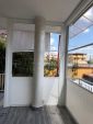 Tenda con telo in PVC cristal e oscurante sul fondo per maggiore privacy
