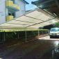 Tenda da giardino, visuale laterale