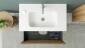 23854-Mobile bagno sospeso Friendly completo di lavabo e specchio - Colore Rovere