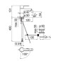 24297-Miscelatore Bidet Monocomando con Scarico NEW ROAD di Nobili