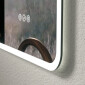 24461-Specchio LED Retroilluminato con Comandi Touch e Design Minimal Modello Orbit