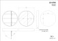 33214-Specchio Contenitore Rotondo con Cornice Nera Diametro 80 cm