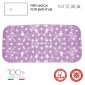 27256-Gedy Tappeto Antiscivolo Margherita Vasca 35x72 cm Lilla