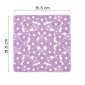 27344-Gedy Tappeto Antiscivolo Margherita Doccia 51x51 cm Lilla