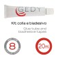 30249-Gedy Kit Colla 20ml+biadesivo x 8 Placche Incollo Bianco