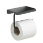 24931-Gedy Portarotolo Coperto con Piano D'appoggio Nero Matt