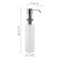 30189-Gedy Dosatore da Incasso Top Lavabo Cromo