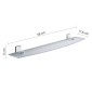 25446-Gedy Mensola 58 cm Ilios Cromo