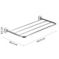 25680-Gedy Mensola Portasciugamani Ascot Cromo