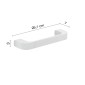 25808-Gedy Portasalviette-Maniglione 25 cm Outline Bianco Matt