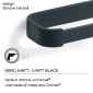 25824-Gedy Portarotolo Outline Nero Matt