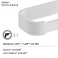 25829-Gedy Portarotolo Outline Bianco Matt