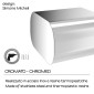 25836-Gedy Portarotolo Coperto Outline Cromo
