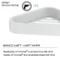 25887-Gedy Portaoggetti Doccia Angolare Outline Bianco Matt