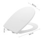25993-Gedy Sedile Wc Topazio Bianco