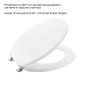 25995-Gedy Sedile Wc in Mdf Smeraldo Bianco