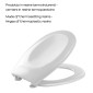 25997-Gedy Sedile Wc in Termoindurente Diamante Bianco