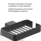 31885-Gedy Portaoggetti Doccia Singolo Lounge Nero Matt