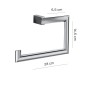 26496-Gedy Portasalviette ad Anello Kent Cromo