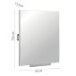 30805-Gedy Specchio Basculante Infrangibile 60x74 cm Prima Classe Super