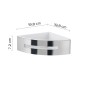 31900-Gedy Portaoggetti Doccia Angolare Poseidon Cromo-bianco